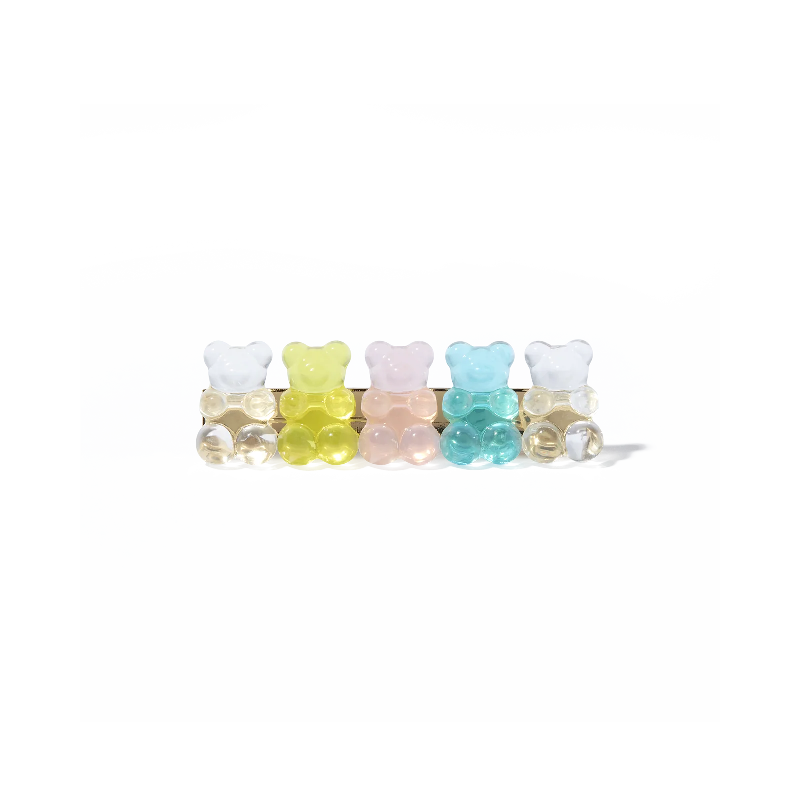 Glossy Pastel Gummy Bears Hair Clips - Image 4